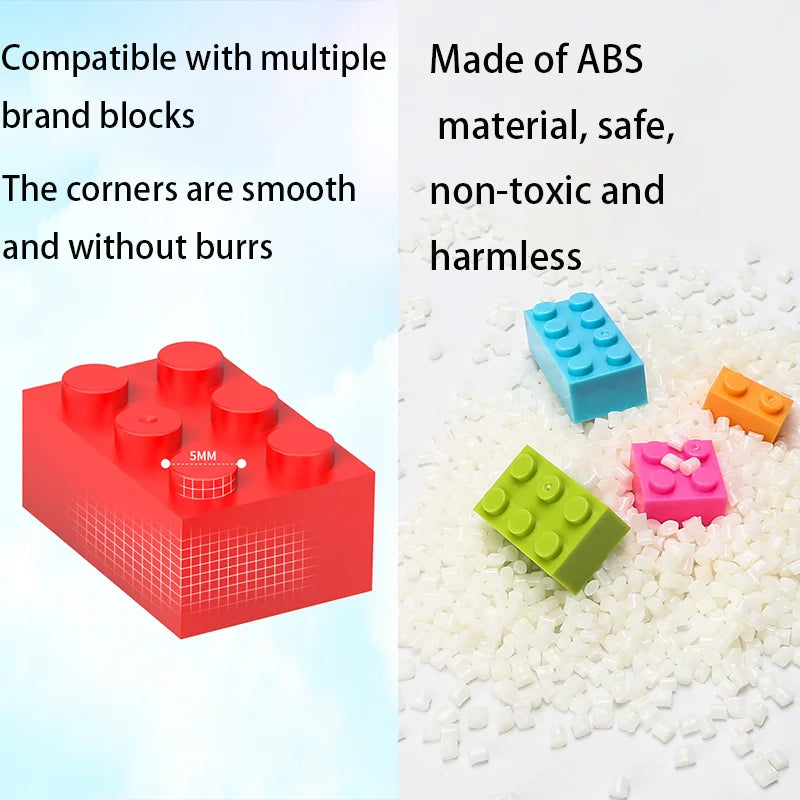 300/1000 DIY Creative Building Blocks Bulk Set Urban Classic Building Blocks Assembled Birthday Gift Children'S Educational Toys