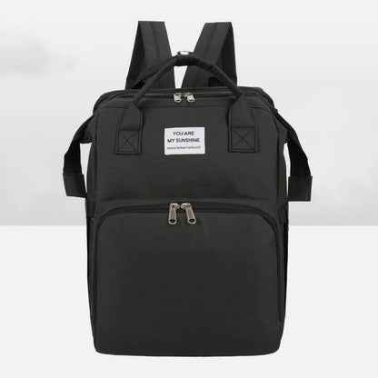 Foldable Baby Crib Diaper Bag with Changing Pad Kids Mummy Backpack USB Interface Baby Care Newborn Nappy Stroller Organizer