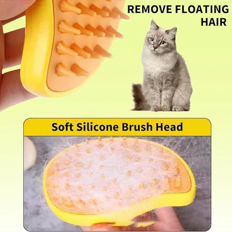 Cat Dog Steamy Brush Steam Brush Electric Sprayer for Massage Pet Grooming Tool Shedding 3 in 1 Electric Sprays Massage Combs